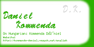 daniel kommenda business card